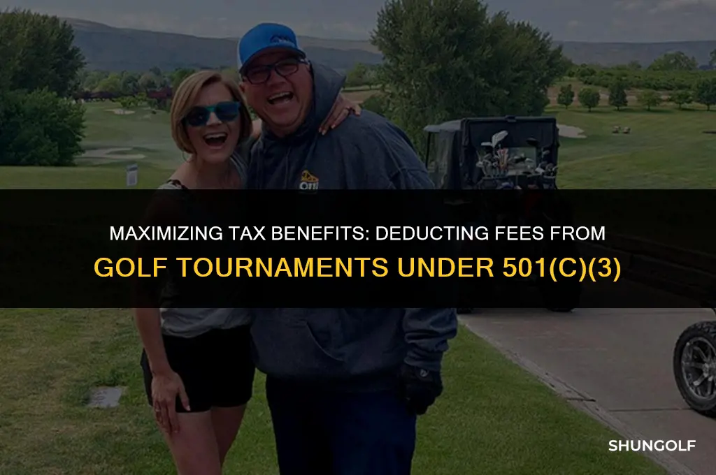 can i deduct fee from golf tournament 501