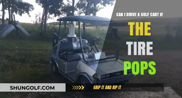 Golf Cart Tire Popped? What to Do and How to Drive Safely