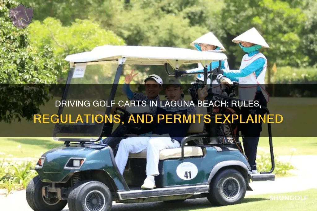 can i drive a golf cart in laguna beach