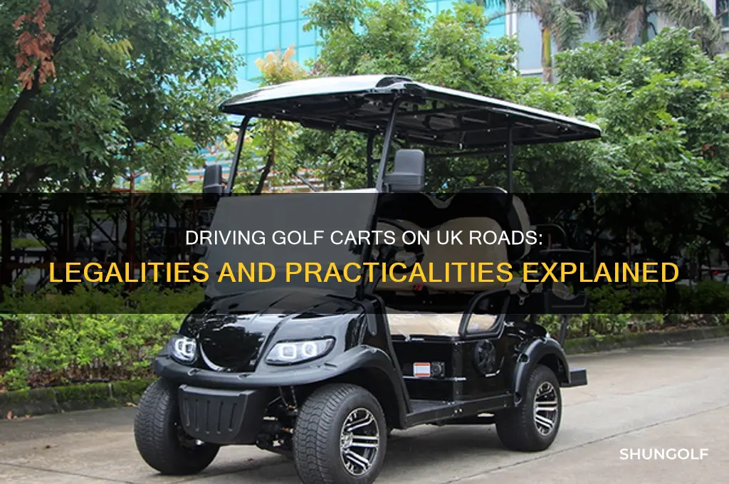can i drive a golf cart on the road uk