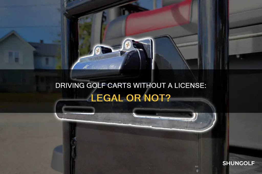 can i drive a golf cart without a license