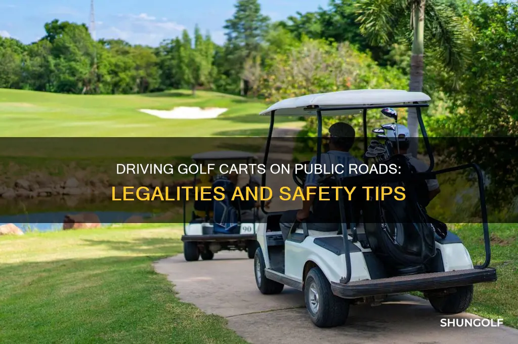 can i drive a registered golf cart on the road