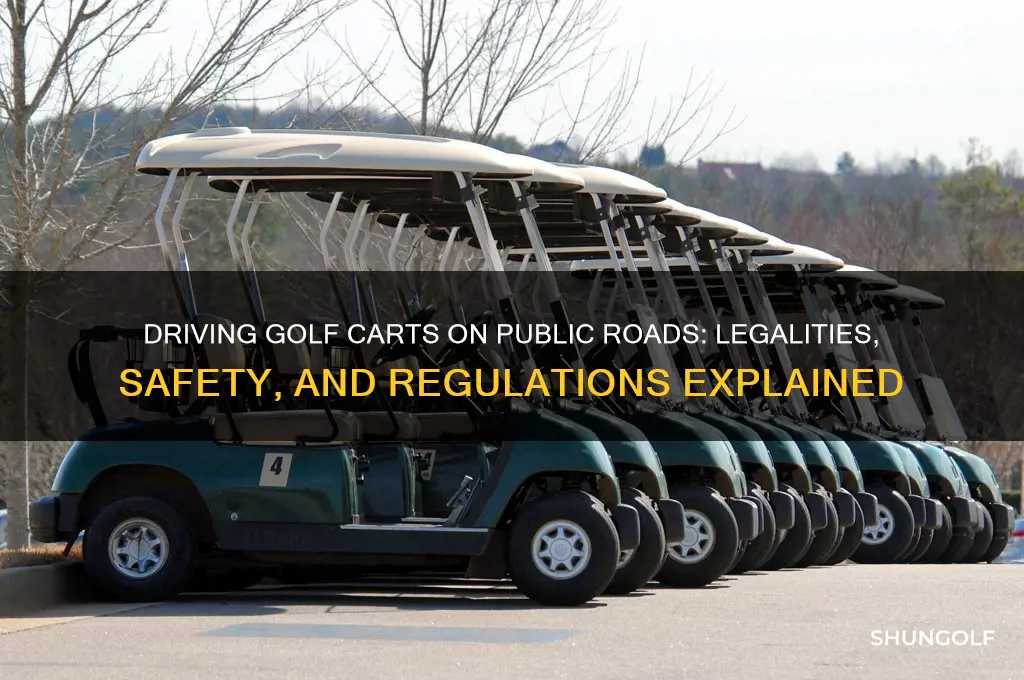can i drive golf cart in public