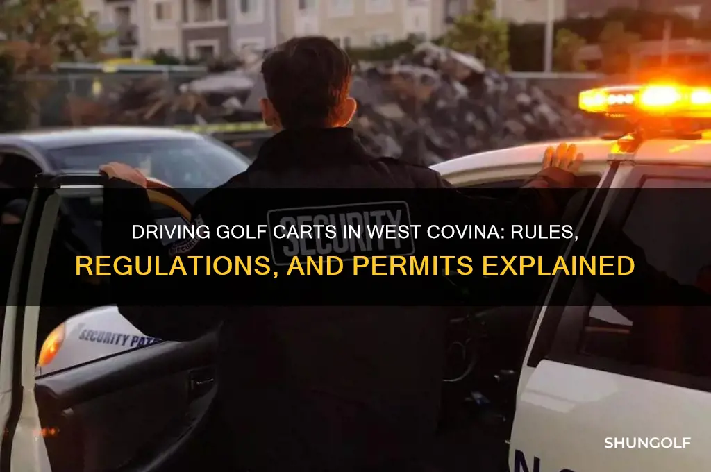 can i drive my golf cart in west covina