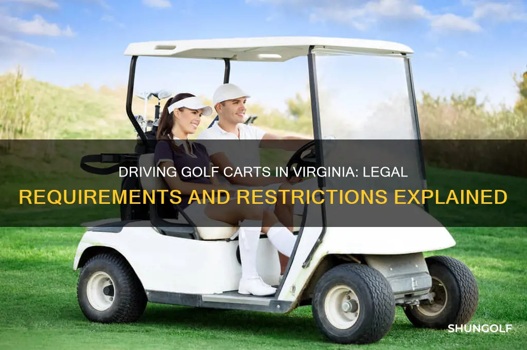 can i drove a golf cart in virginia