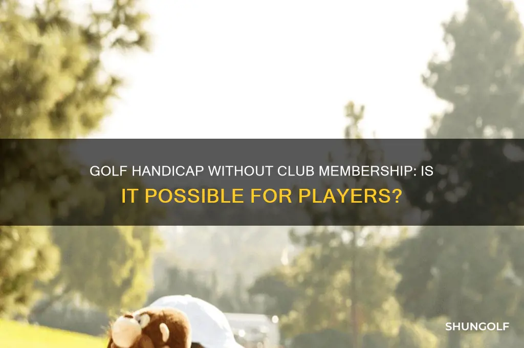 can i enter golf handicap without joining a club
