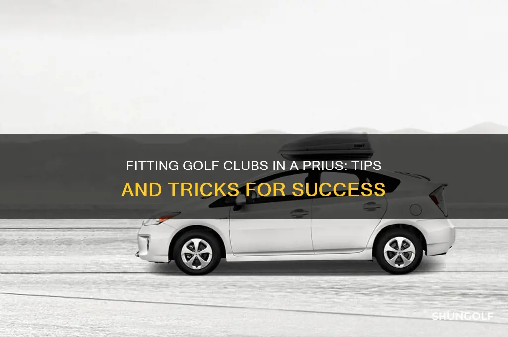 can i fit golf clubs in a prius