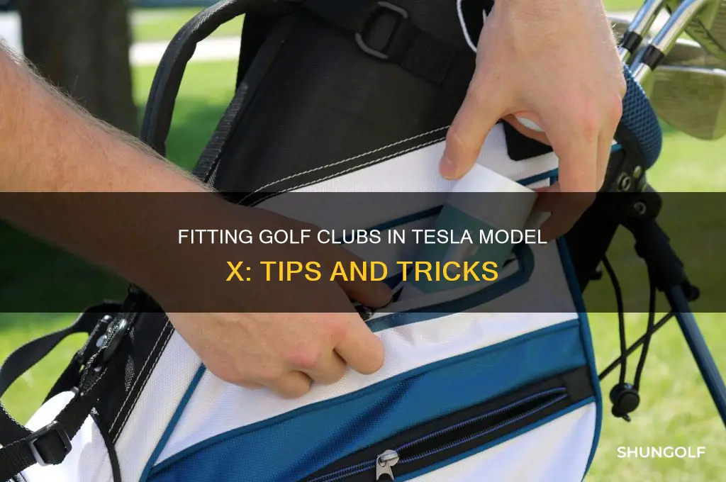 can i fit golf clubs in model x