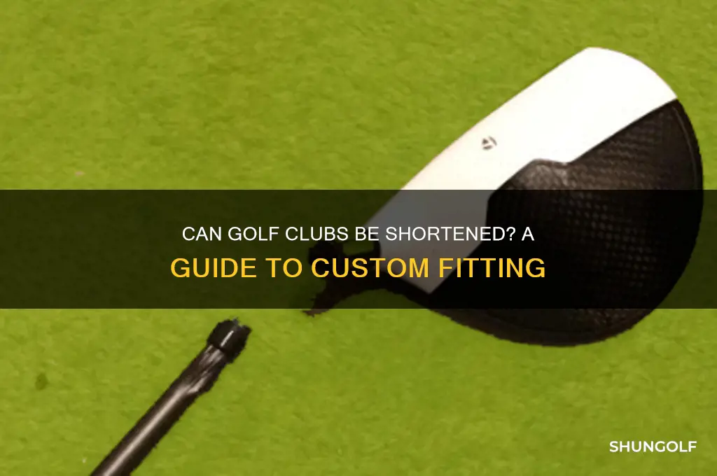 can i get golf clubs shortened