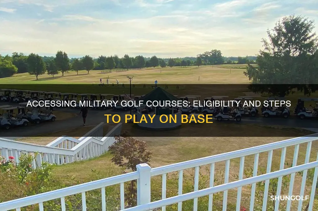 can i get on base to play military golf course