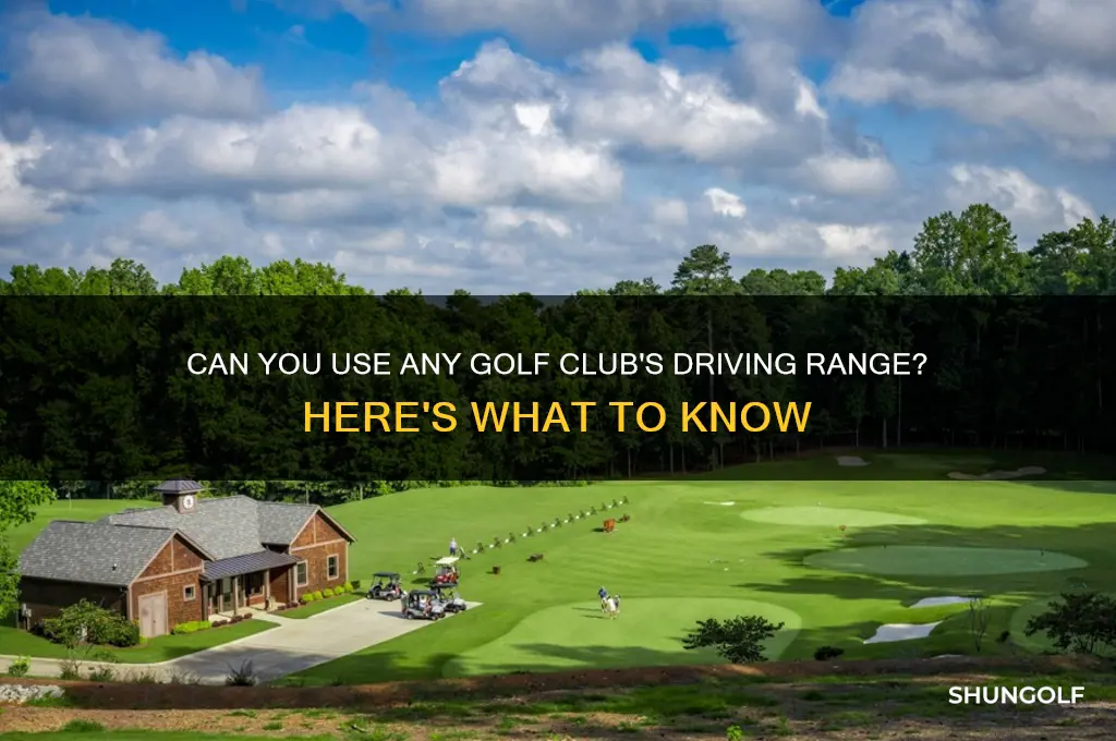 can i go to any golf club for driving range