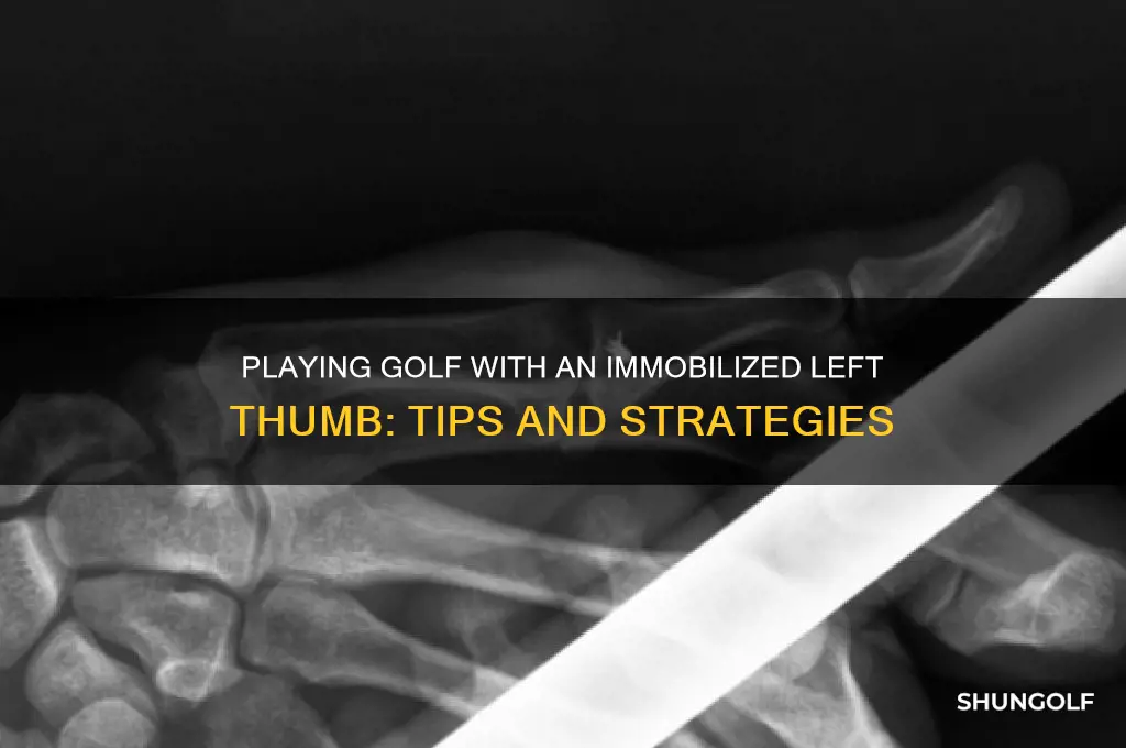 can i immobilize my left thumb and play golf