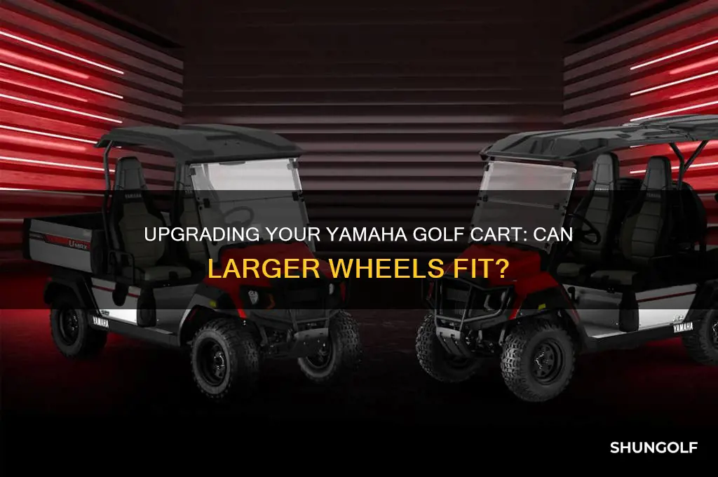 can i install larger wheels on my yahama golf cart