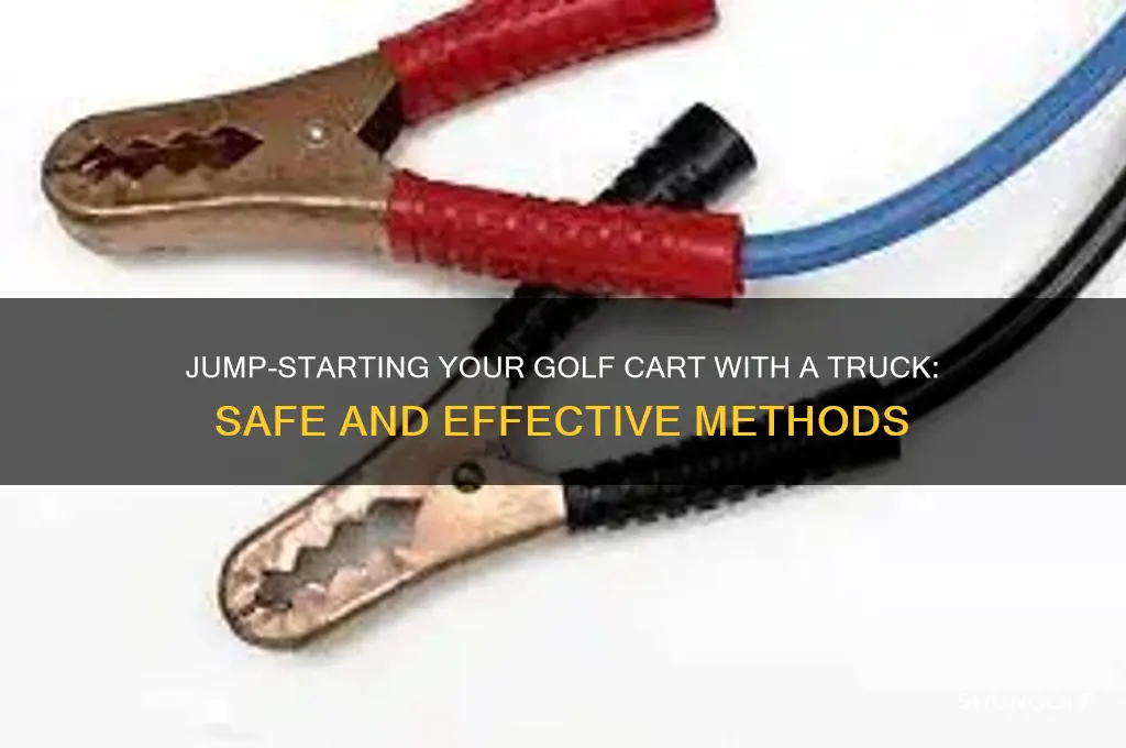 can i jump my golf cart with my truck