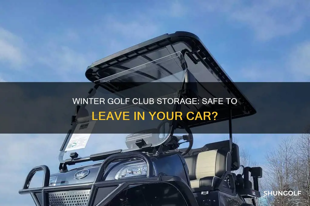 can i leave golf clubs in car in winter