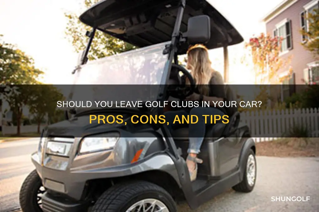 can i leave golf clubs in car
