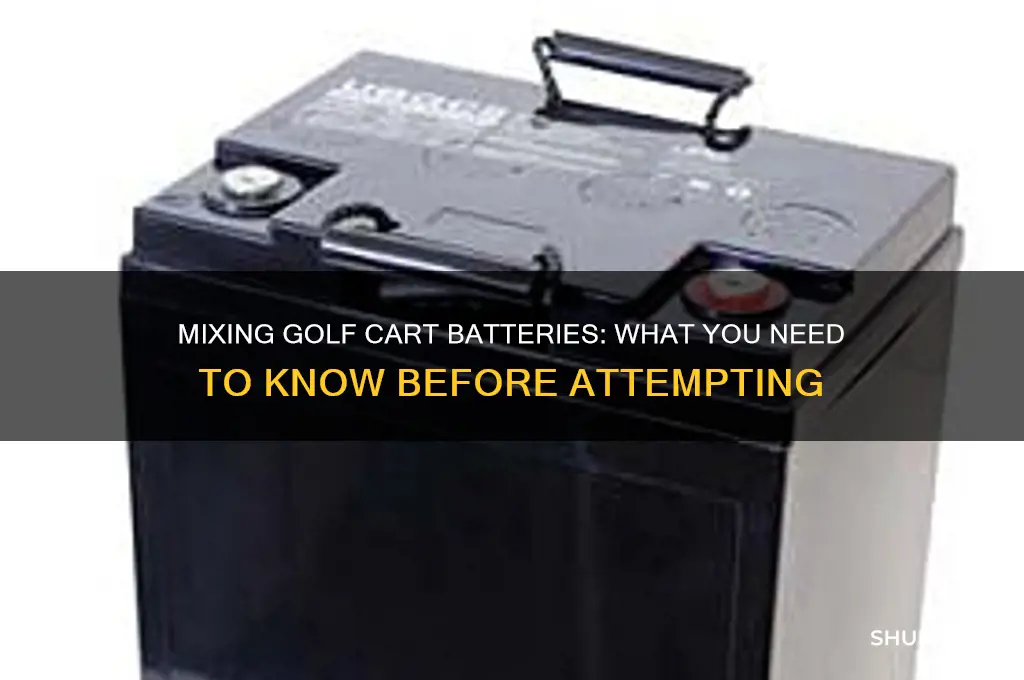 can i mix golf cart batteries