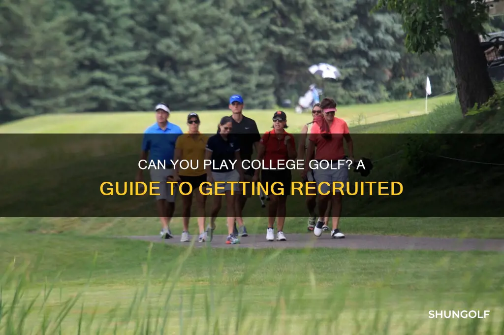 can i play college golf