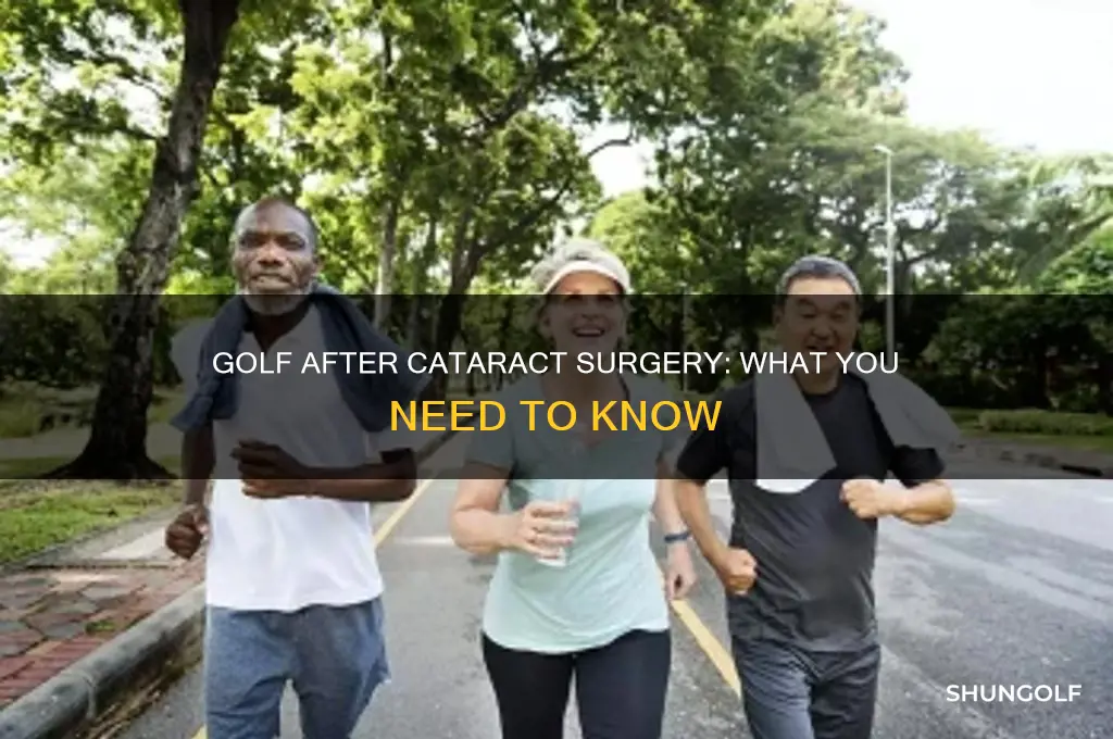 can i play golf after cataract surgery