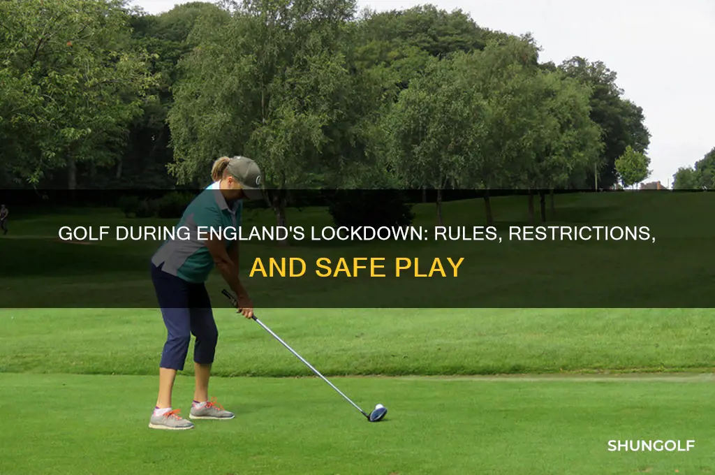 can i play golf during lockdown in england