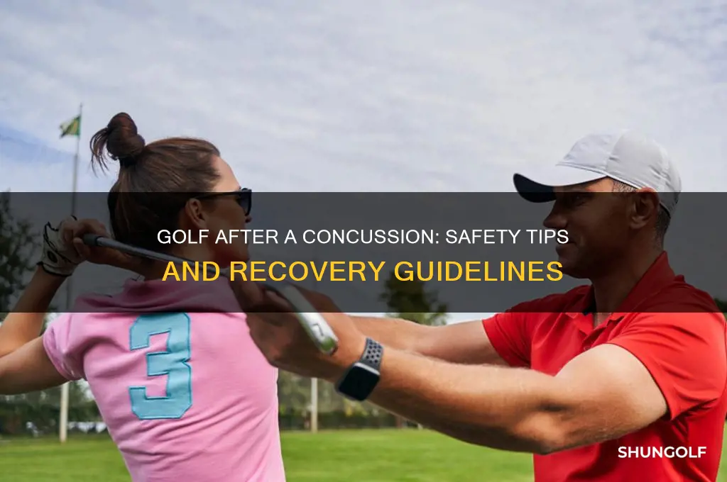 can i play golf if i had a concussion