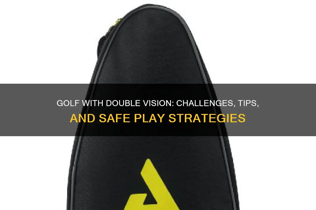 can i play golf if i have double vision