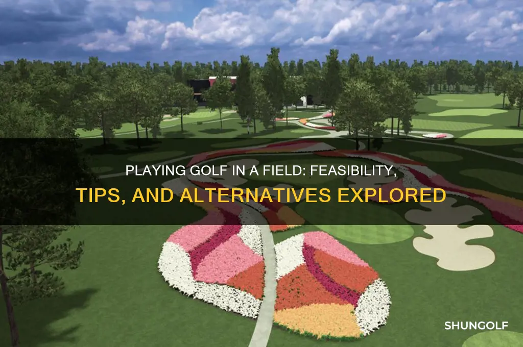 can i play golf in a field