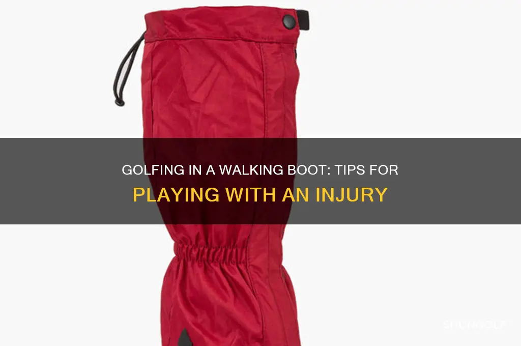 can i play golf in a walking boot