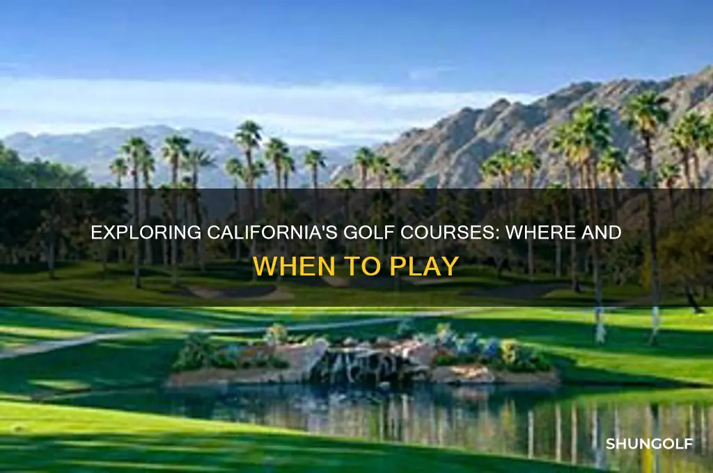 can i play golf in california
