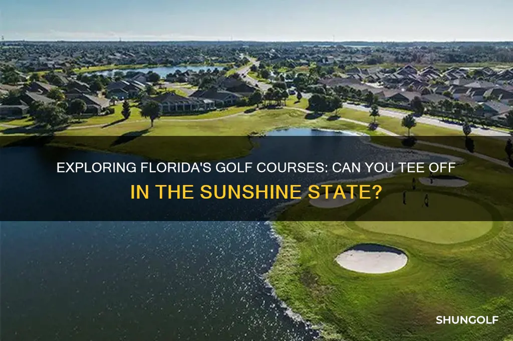 can i play golf in florida