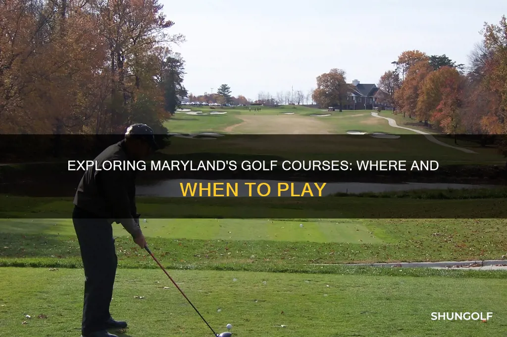 can i play golf in maryland