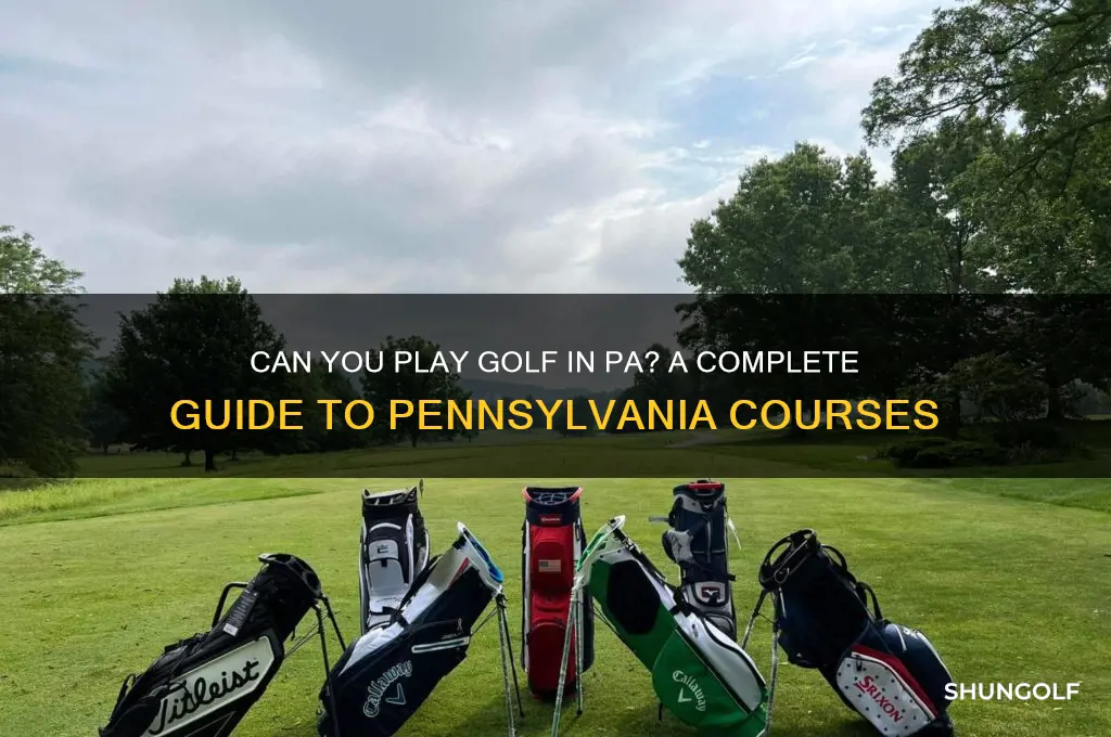 can i play golf in pa