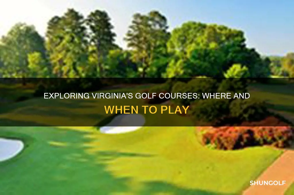 can i play golf in virginia