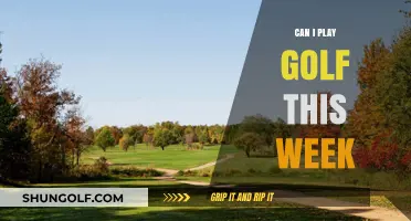 Weather Forecast and Course Conditions: Can I Play Golf This Week?