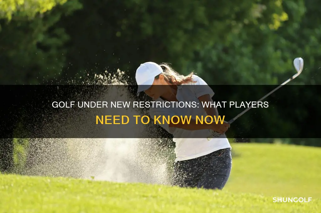 can i play golf under new restrictions