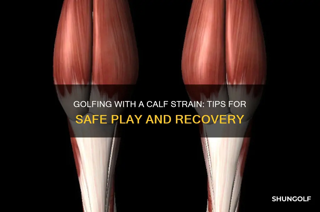 can i play golf with a calf strain