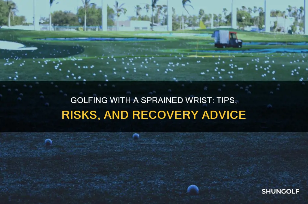 can i play golf with a sprained wrist