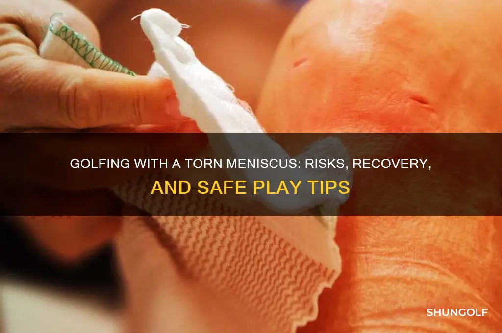 can i play golf with a torn meniscus