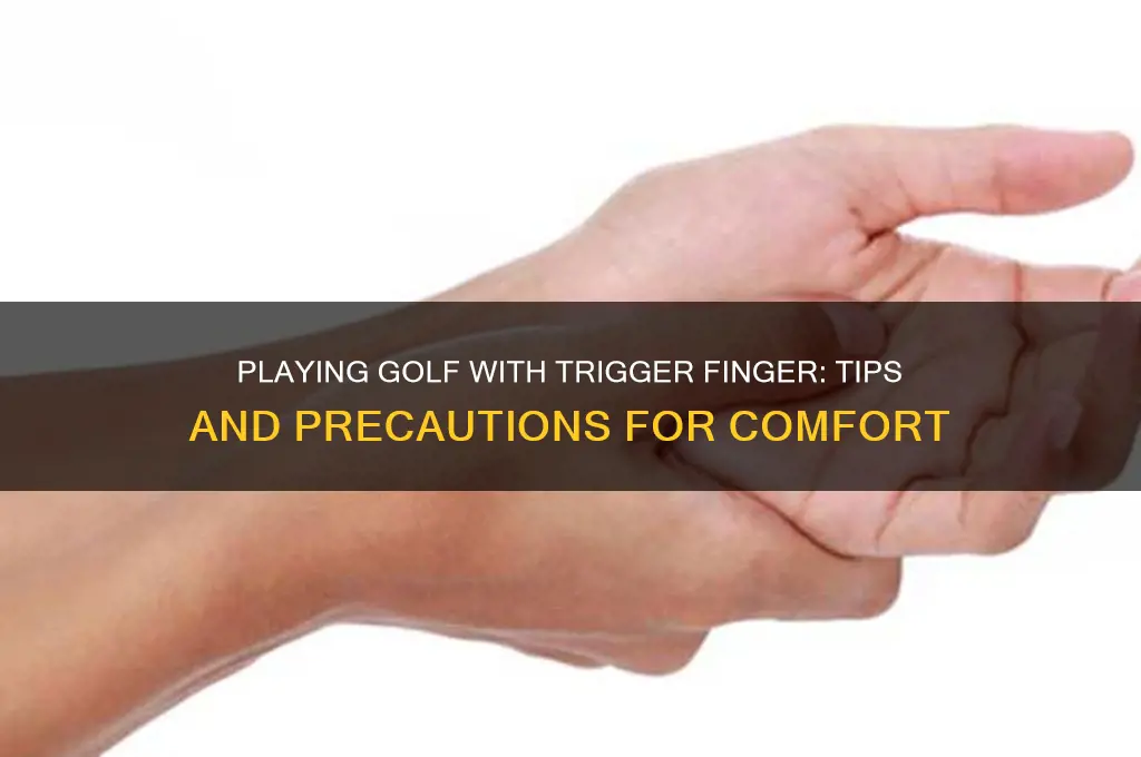 can i play golf with trigger finger