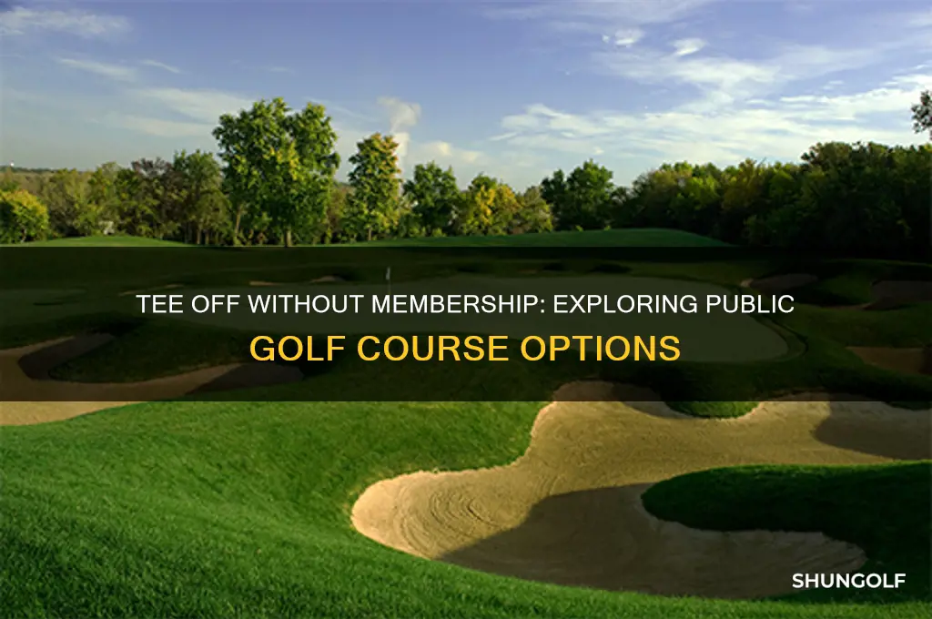 can i play golf without membership