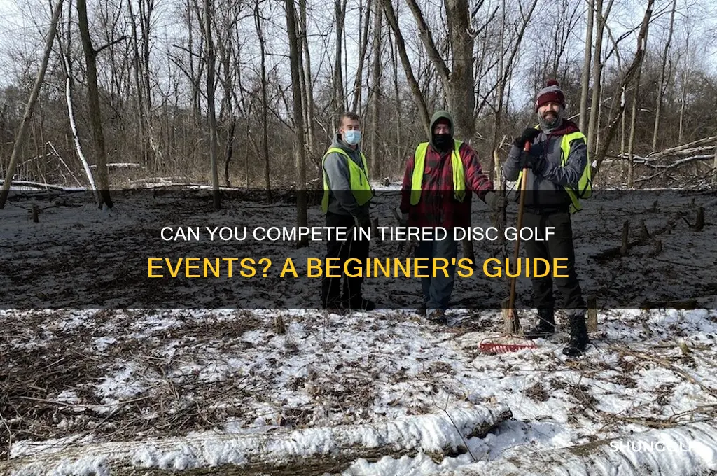 can i play in a teir disc golf event