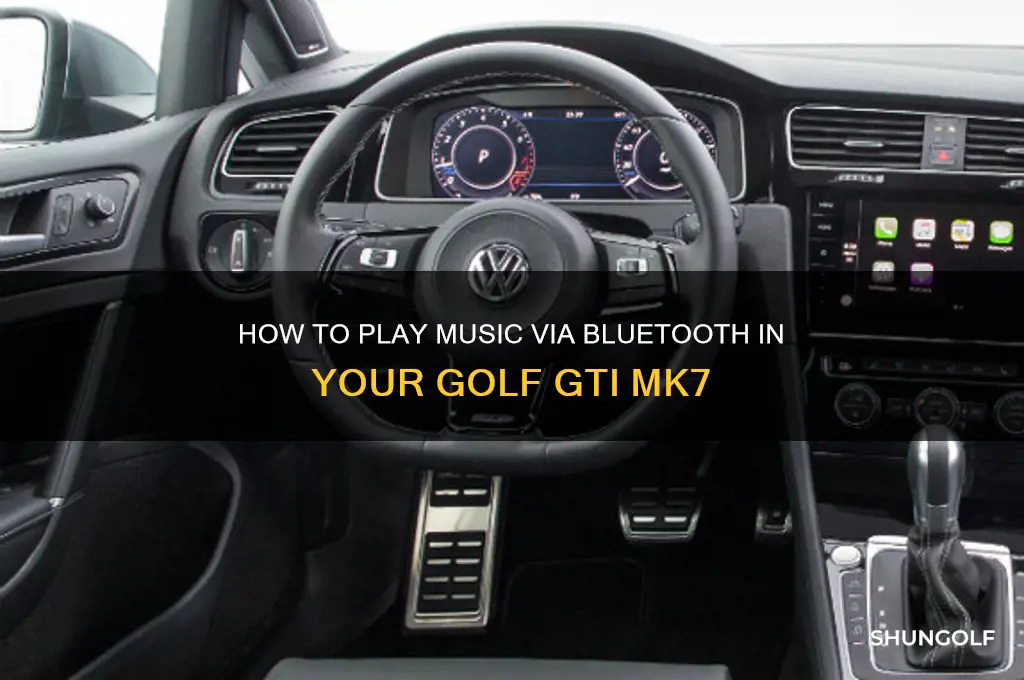 can i play music through bluetooth in golf gti mk7