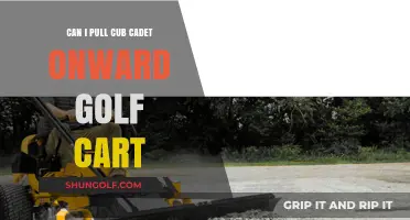Pulling Cub Cadet Onward Golf Cart: Tips and Techniques