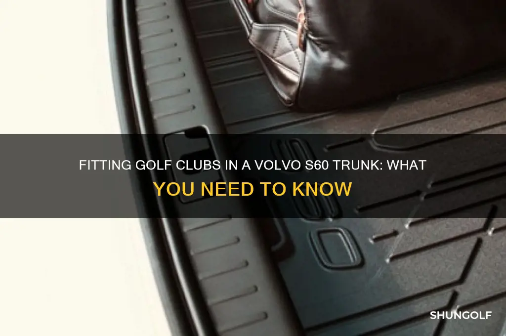 can i put golf club in volvo s60 trunk