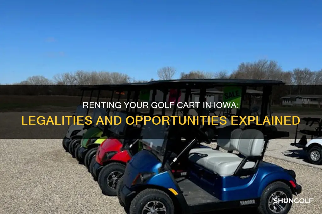 can i rent my golf cart to someone in iowa