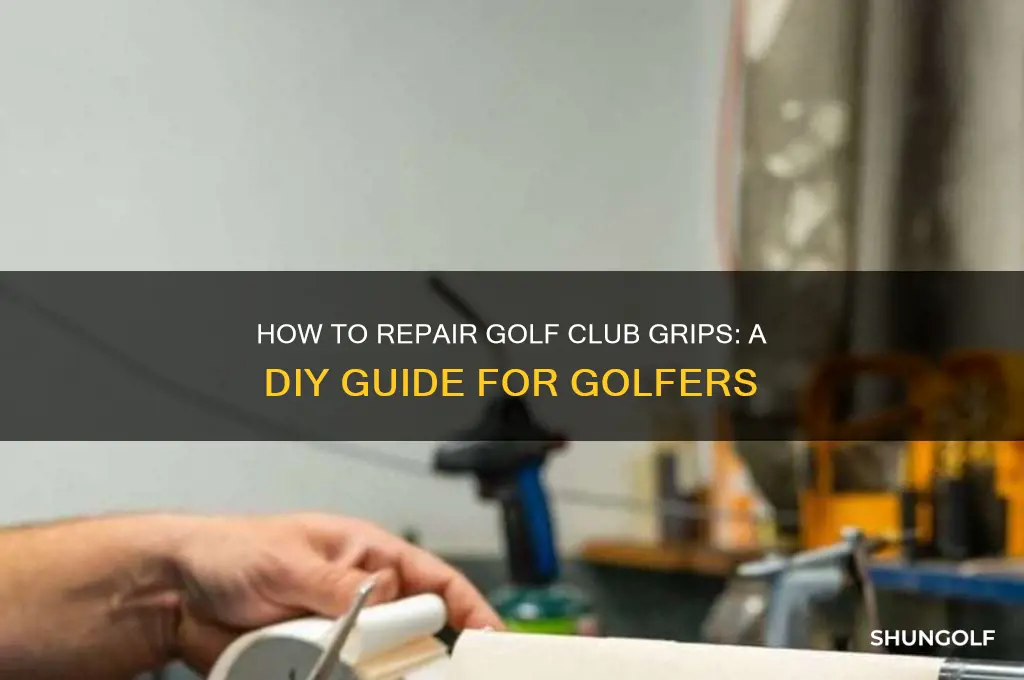 can i repair golf club grips