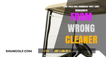 Restoring Golf Cart Windshield: Fixing Damage from Wrong Cleaner Use