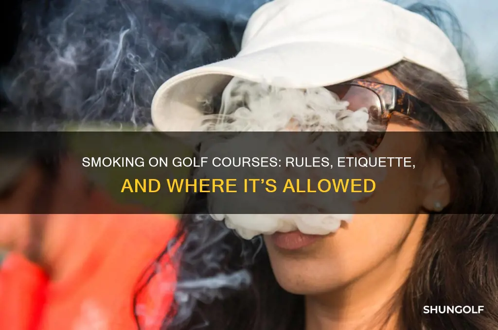 can i smoke on all golf courses