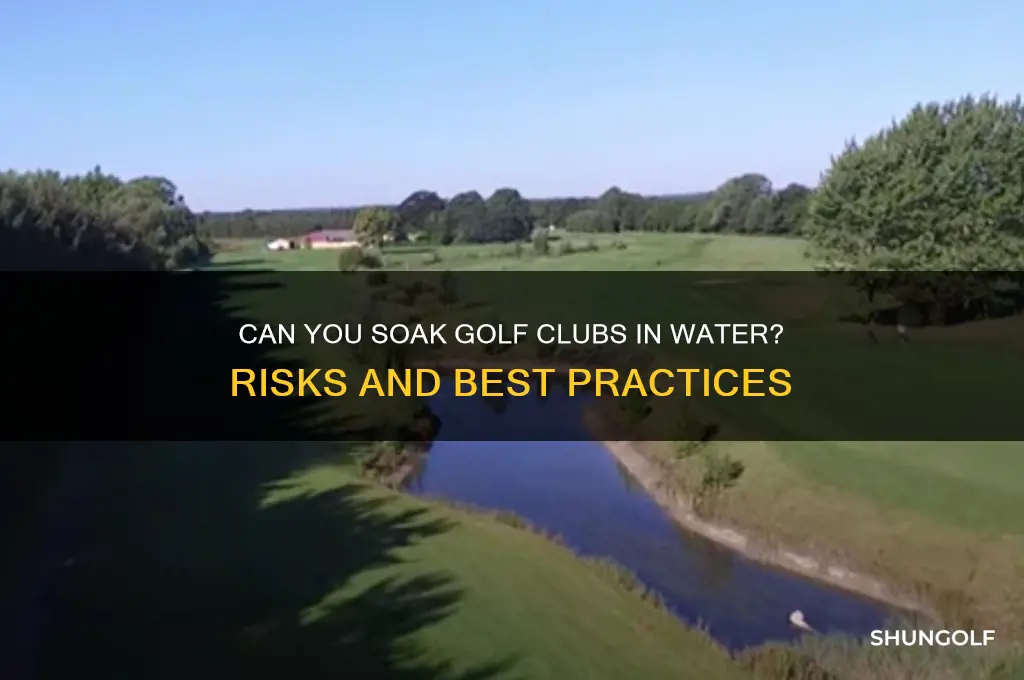 can i soak my golf clubs in water