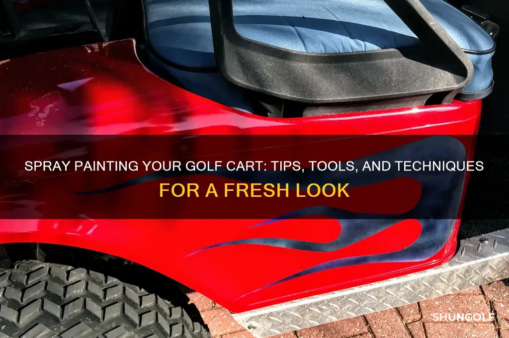 can i spray pain a golf cart